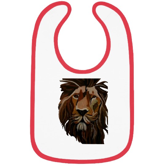 Lion Pet hand painted lion face Bibs