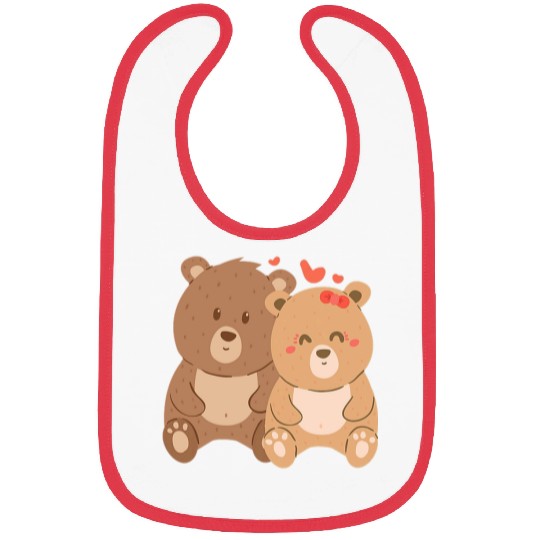 Bear Pet BEAR Wedding Anniversary Engagement Party Him Her Couples Bibs