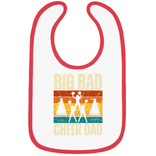 Big Bad Cheer Dad Proud Cheer Dad Mens Cheer Coach Bibs