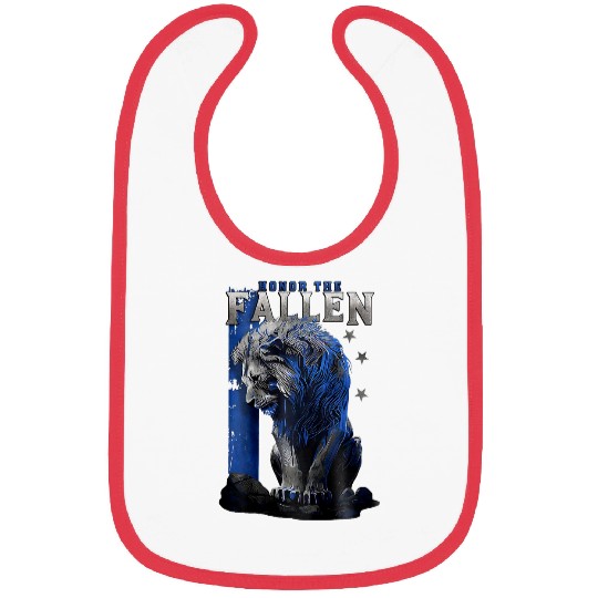 Lion Pet honor the fallen lion Bibs