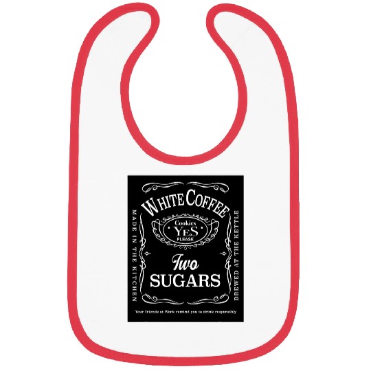 Coffee Fun Instructions for Work Coffee White Coffee Two Sugar Bibs