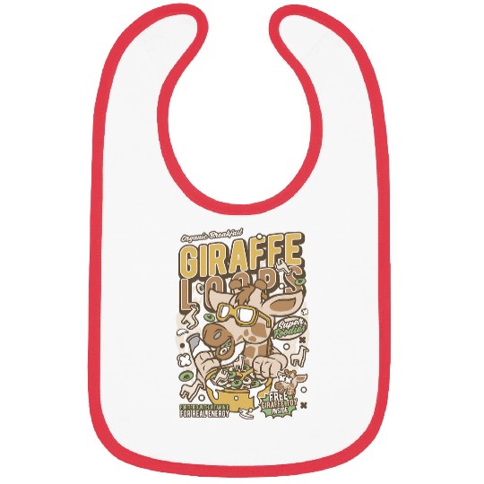 Giraffe Pet Loops Cereal Bibs