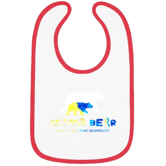 Bear Pet Mama Bear Down Syndromes Awareness Survivors Bibs