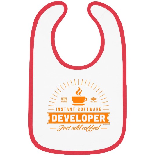Coffee Fun Instant software developer just add coffee Bibs