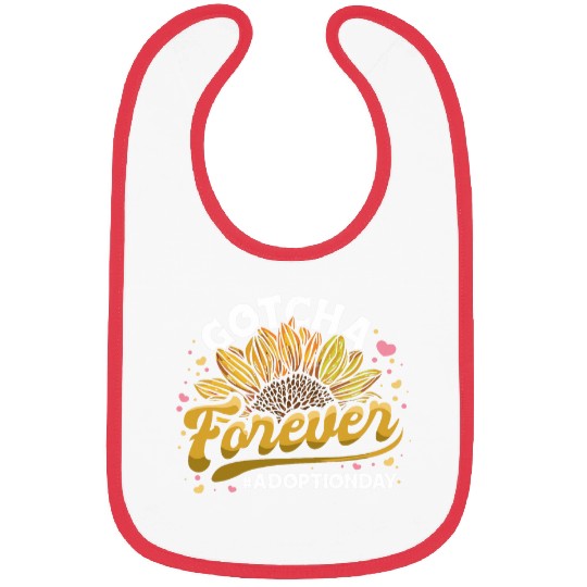 Gotcha Forever Adoption Announcement Gotcha Day Sunflower Bibs