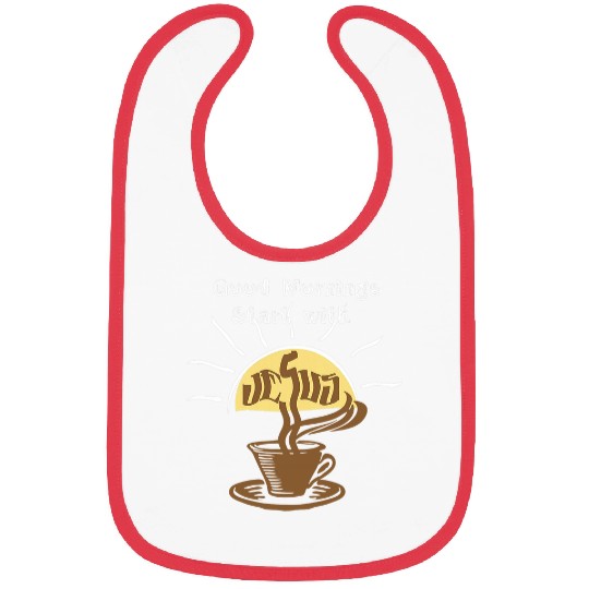Coffee Fun Start the Day Positive Coffee Jesus Sunrise Bibs