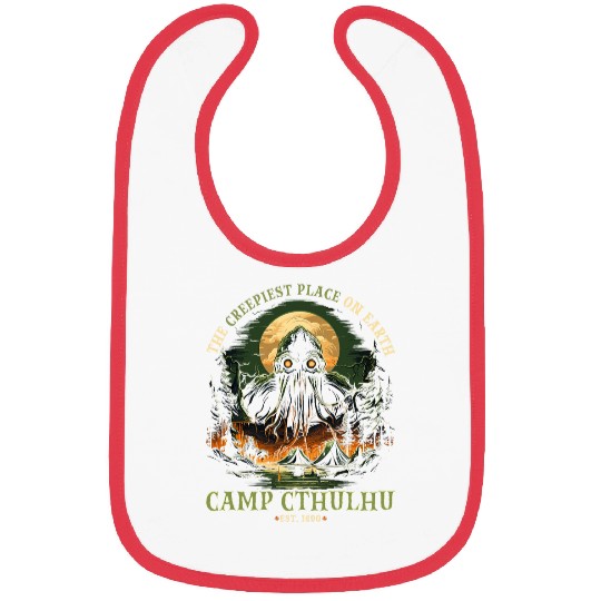 Camp Cthulhu Cosmic Horror Camping Cthulhu 7 Bibs