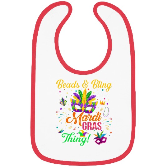 Beads and Bling Its a Mardi Gras Thing Mardi Gras 1 Bibs