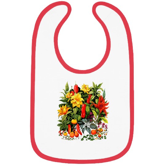 Chili Hot Pepper Plants Chillis Garden Spicy Pepper Bibs