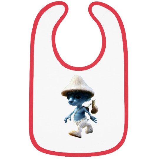 Blue Mushroom Cat Meme We Live We Love We Lie 1 Bibs