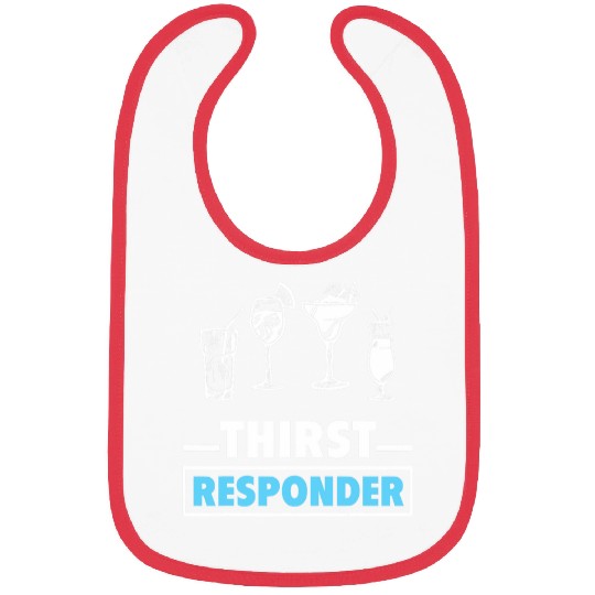 Funny Bartender Mixologists Thirst Response Responder Family Bibs