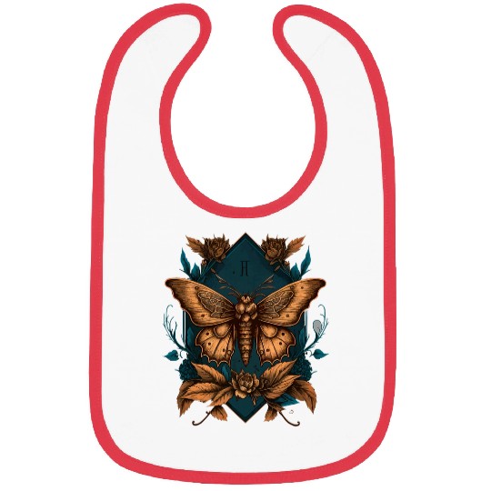 Gothic Moth Witchcore Aesthetic Witchcraft Occult 1 Bibs