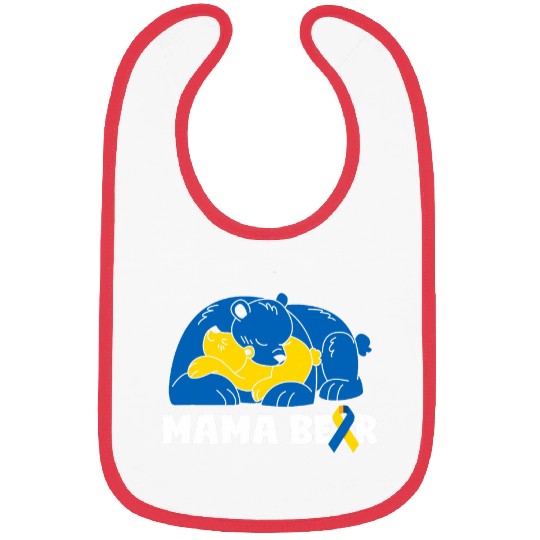 Bear Pet Mama Bear Down Syndromes Awareness T05 Bibs