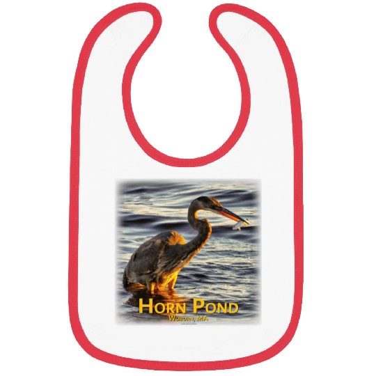 Fishing Great Blue Heron Bibs