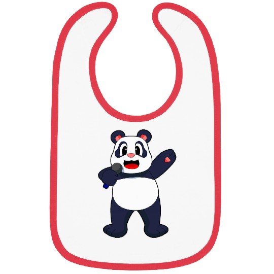 Panda Pet Singer Microphone Music Bibs
