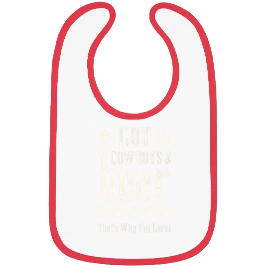 Beer Fun Hot Cowboys And Beer Funny Western Rodeo Cowboy Bibs