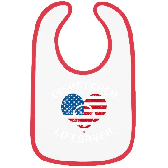 Emergency Us Flag Police Yellow Thin Gold Line Dispatcher Bibs