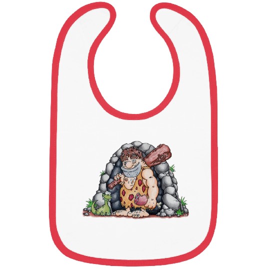 Caveman Man Cave Bibs