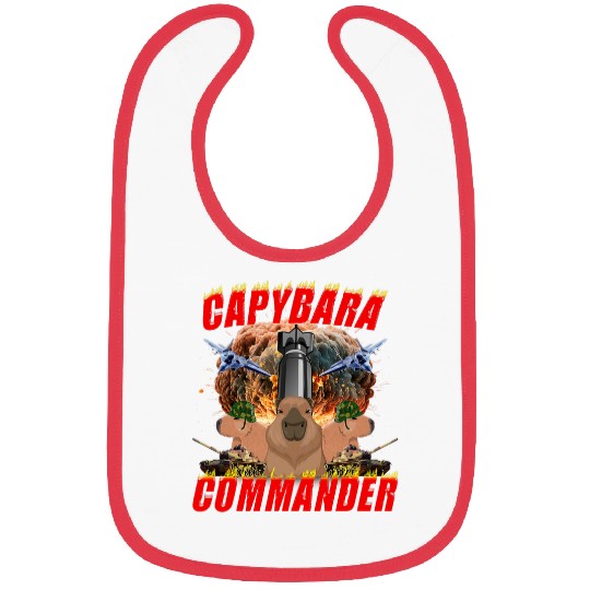 capybaras Commander Funny capybaras Warrior Dank Meme Capy Bibs