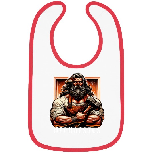 Hephaestus Greek God Blacksmith Ancient Greek Mythology Bibs