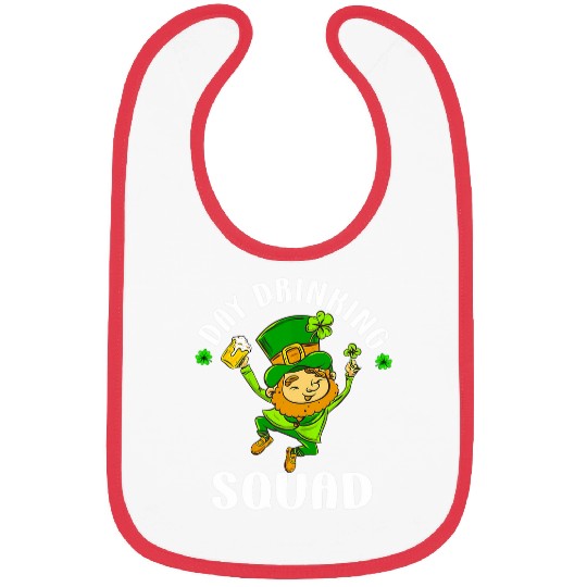 Beer Fun St Patricks Day Drinking Squad Beer Funny Dad Shenanigans Bibs