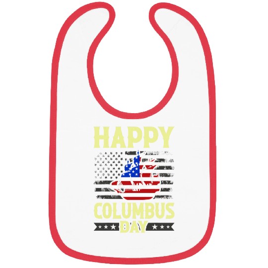Happy Columbus Day Discovery Italian Explorer 2 Bibs