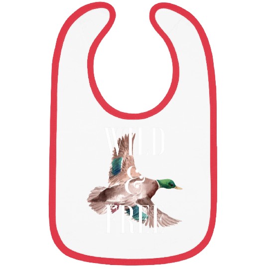 Duck Pet Wild and frees Mallard Duck Lover Attitude Southern Sacred Bibs