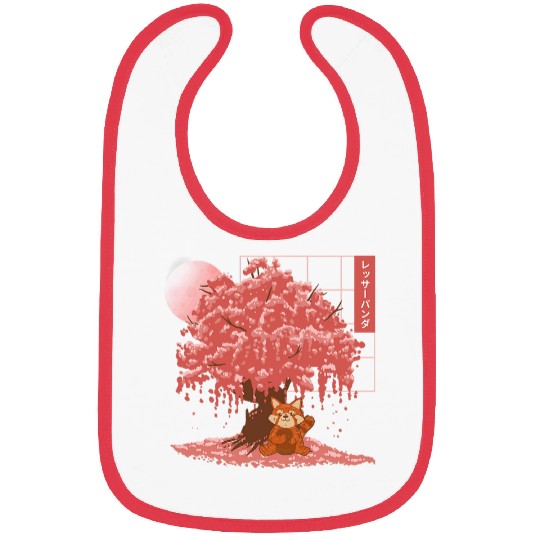 Panda Pet Japanese Cherry Blossom Red Panda Bibs