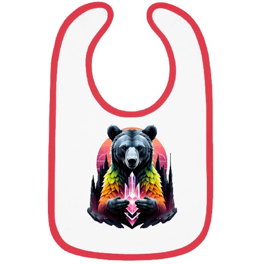 Bear Pet Oversized Teddy Bear Pink Gemstone Crystal Decor Accessory Bibs