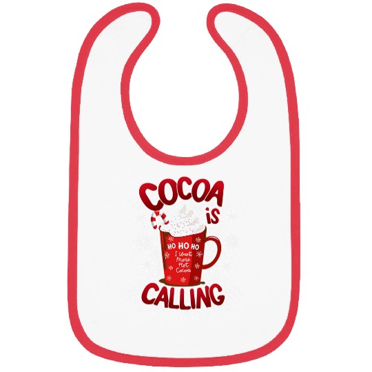 Hot cocoa and Hot Chocolate Winter and Christmas theme Bibs