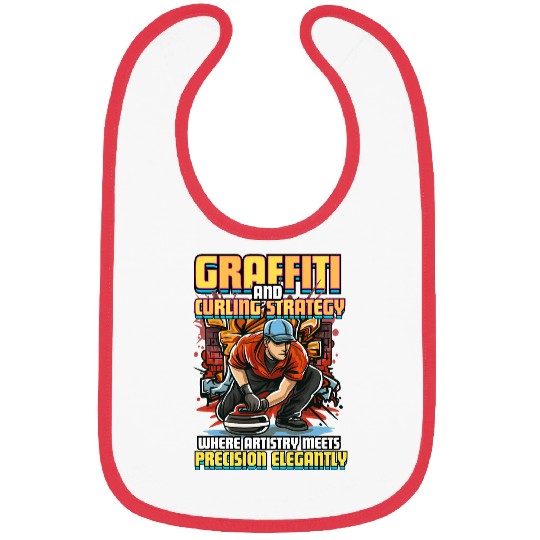 Graffiti and Curling Strategy Precision Curling Player Bibs