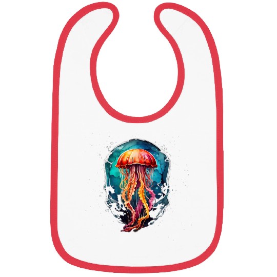Box Jellyfish Pop Color Socket Underwater Deep Ocean Diving Bibs