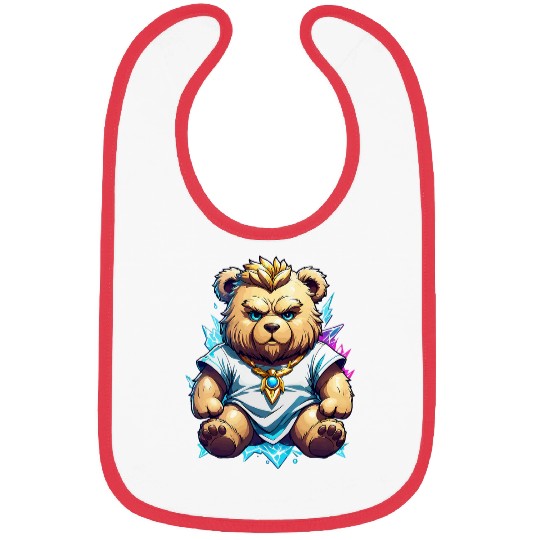 Bear Pet Zeus Greek God of Lighting Thunder Teddy Bear Cartoon Bibs