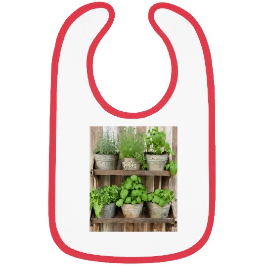 Herb Garden vintages Plant Markers Bibs