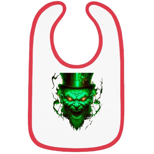 Green Angry Leprechauns Brother Bibs