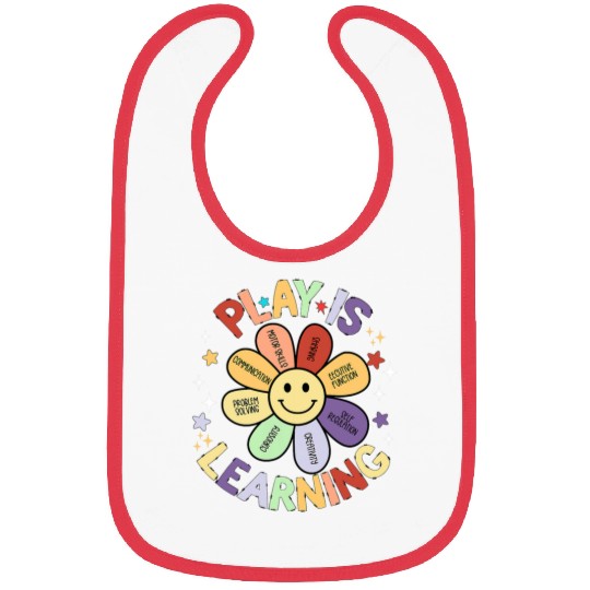 Play Is Learning Preschool Teacher Kindergarten Bibs
