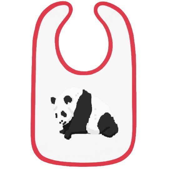 Panda Pet 8 bit Pixel Gamer Bibs