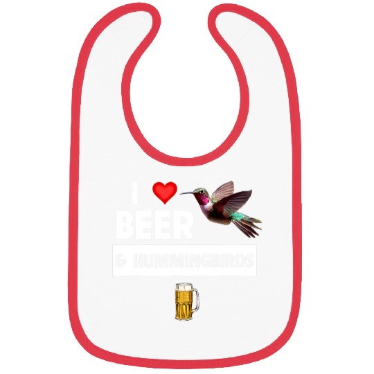 Beer Fun I Love Beer and Hummingbirds Feeder Bird Watching Bibs