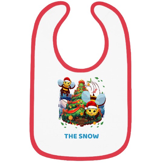 Buzzing Through the Snow Honey Bee Beekeeper XMas Bibs