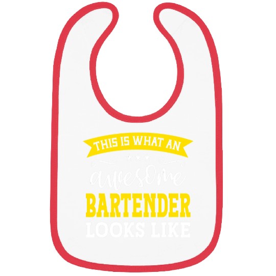 Bartender Job Job Title Employee Funny Worker Bartender Bibs