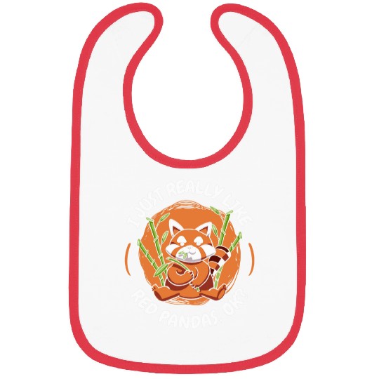 Panda Pet Red Panda I just really like red pandas ok 8 Bibs