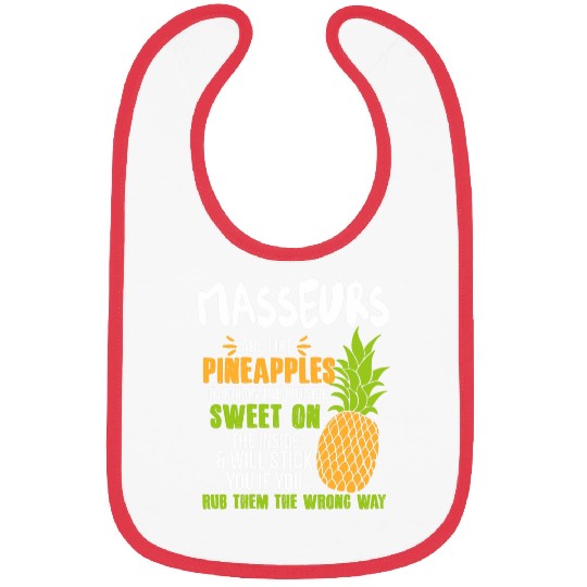 Masseurs Are Like pineappless Funny Work Bibs