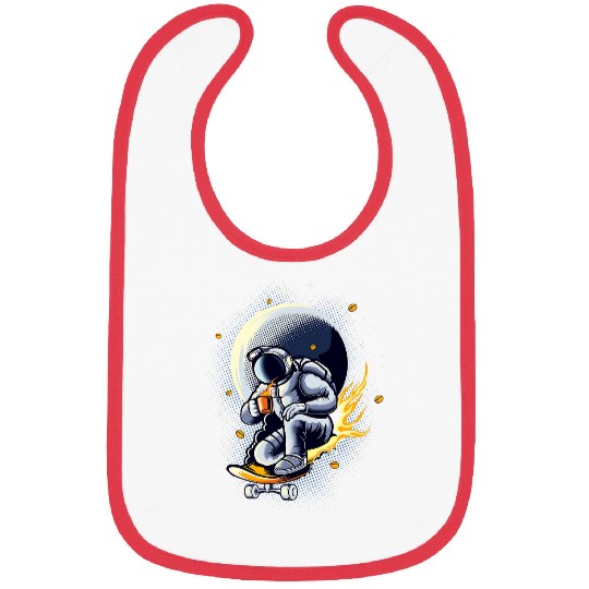 Coffee Fun Astro Coffee Skate Bibs
