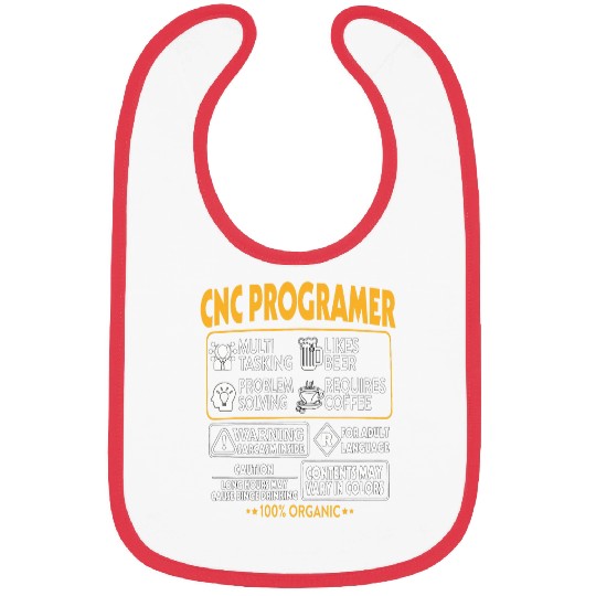Beer Fun cnc programmer multi tasking likes beer problem solving Bibs