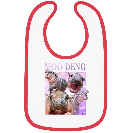 Hippo Pet LoverMoo Deng Bootleg RapI Love Moo Deng Bibs