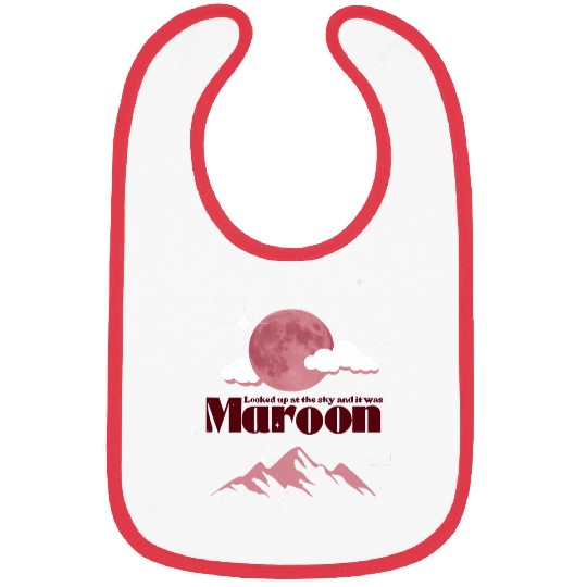 Wines Fun Maroon Moon Midnight Starry Sky Wines Space Lyrics Bibs