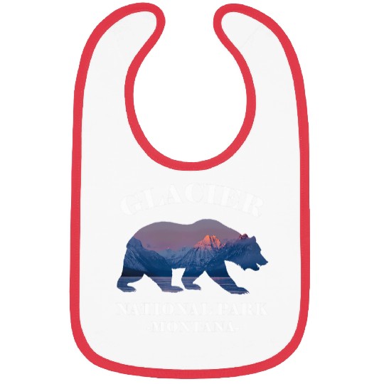 Bear Pet Glacier National Park Montana Bear Souvenir US Parks Bibs