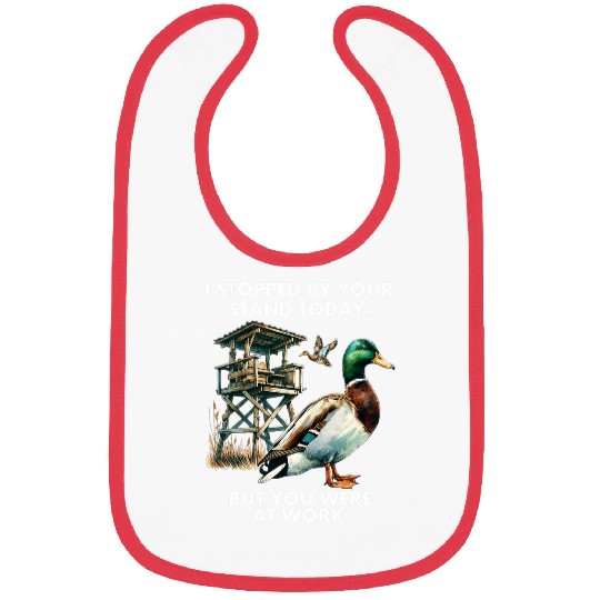 Duck Hunting Waterfowl Hunter At Work Funny Hunting Humor Bibs