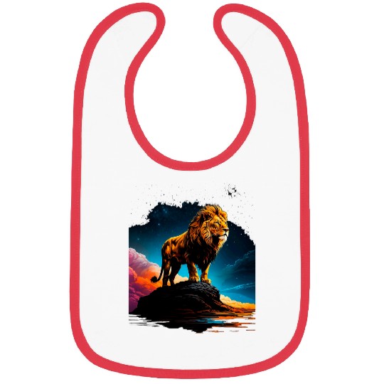 Lion Pet Powerful And Courageous Lion Great Lion 2 Bibs