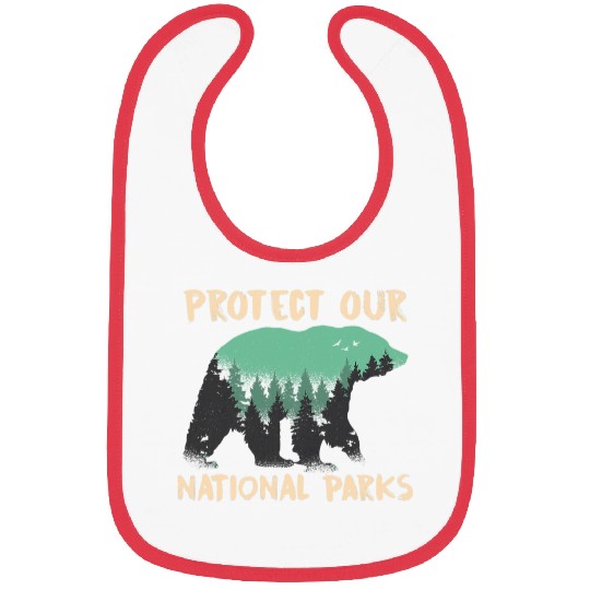 Bear Pet Protect Our National Parks Outdoor Nature Bear 2 Bibs